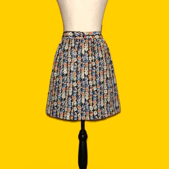 J.CREW floral print pleated mini skirt - Picture 2 of 8